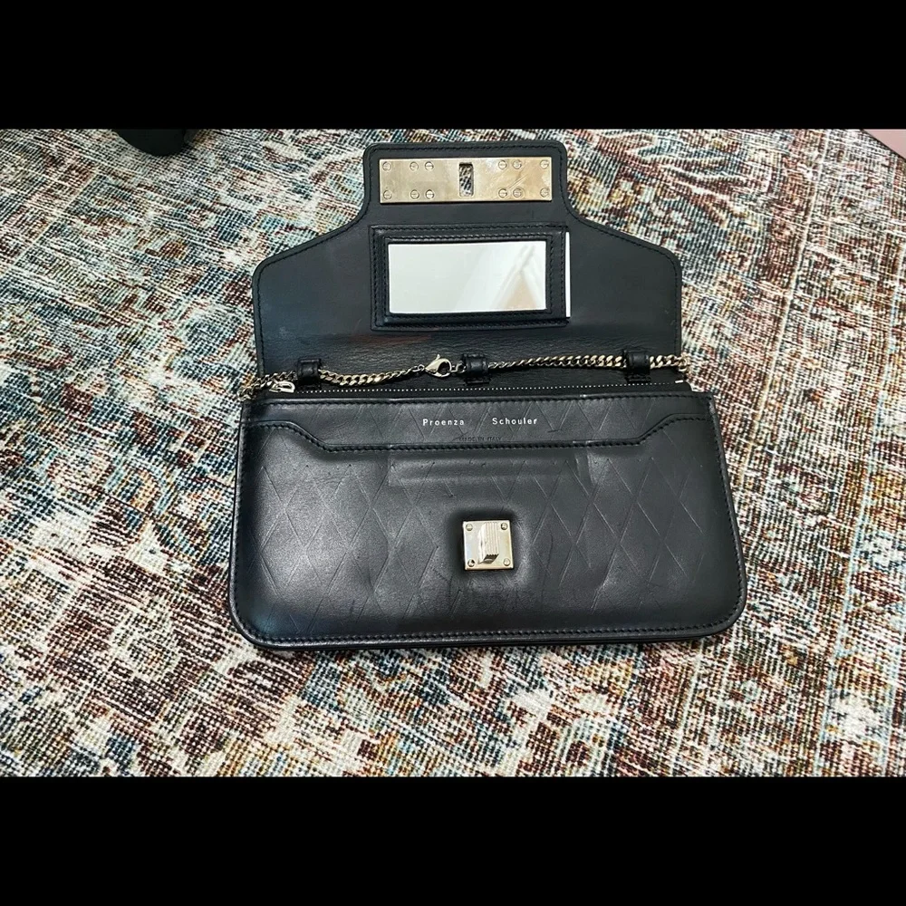 Proenza Schouler black wallet on chain! - Picture 3 of 4